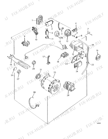Взрыв-схема стиральной машины Zanker 800 - Схема узла Electrical equipment