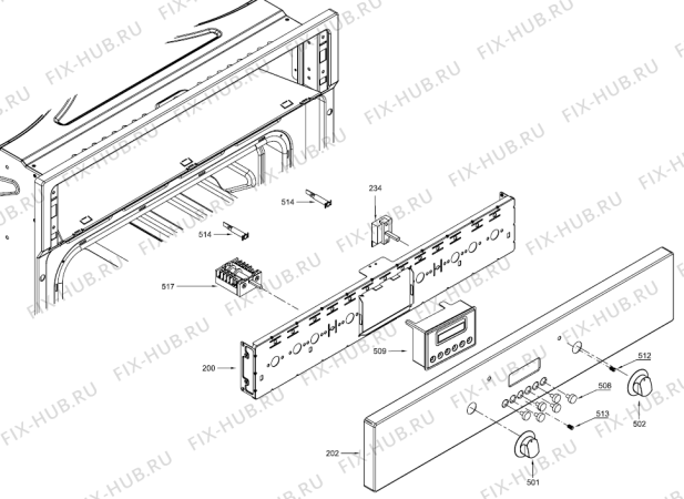 Схема №4 BOP7115AB (236596, B600PIRO) с изображением Дверь (стекло) духовки для электропечи Gorenje 253635