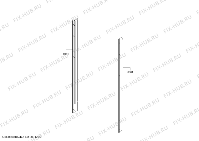 Схема №6 T36BT820NS с изображением Поднос для холодильника Bosch 00749623