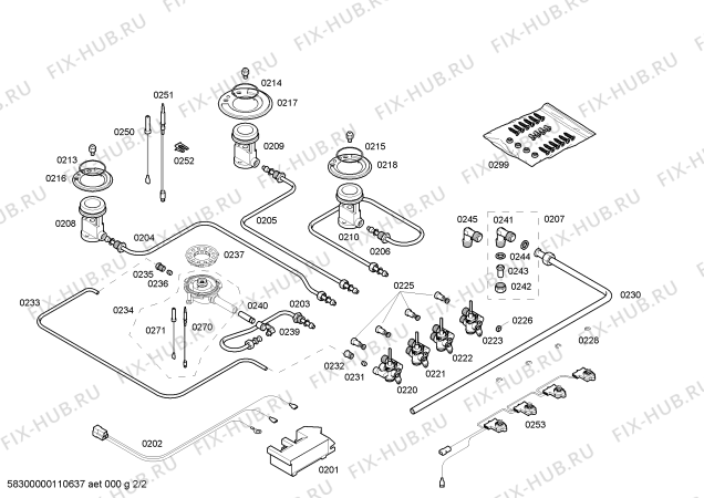 Схема №2 ER627501H с изображением Рассекатель горелки для плиты (духовки) Siemens 00600846