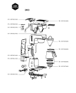 Схема №1 2401 с изображением Корпусная деталь для электрокофемашины Seb FS-3073052401