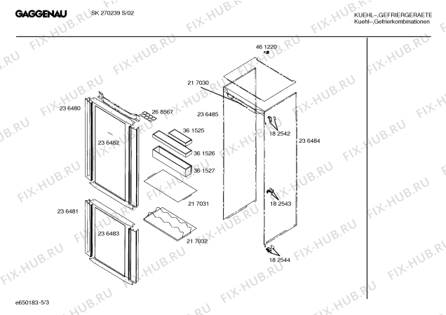 Схема №3 SK270239S с изображением Панель управления для холодильной камеры Bosch 00217030