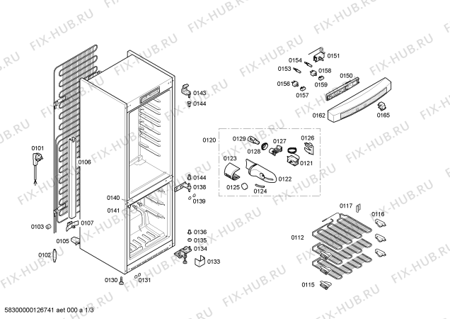 Схема №3 KG36S300 с изображением Панель для холодильной камеры Siemens 00446218