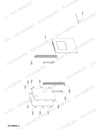 Схема №4 MFC 900 IX с изображением Переключатель для плиты (духовки) Whirlpool 480121102175