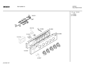 Схема №1 HSV162RBY, Bosch с изображением Панель управления для электропечи Bosch 00364889