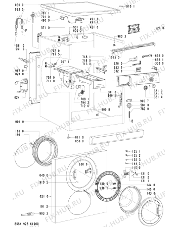 Схема №2 WAK 4560 с изображением Декоративная панель для стиралки Whirlpool 481245217735