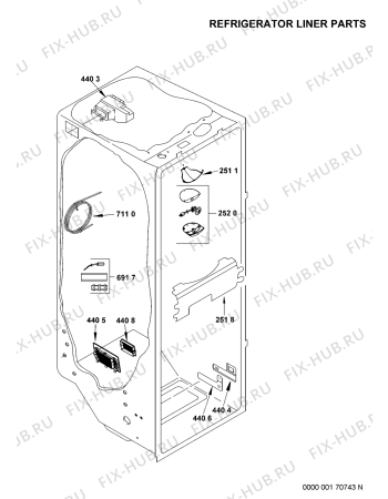 Схема №6 20RI-D4 ESPRESSO с изображением Покрытие для холодильной камеры Whirlpool 481226278055