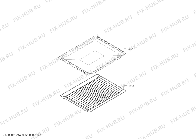 Схема №5 3CVB463B с изображением Стеклокерамика для электропечи Bosch 00476559