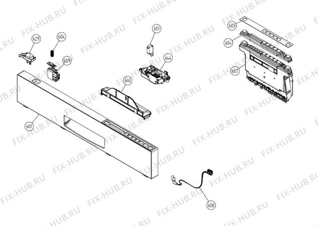 Взрыв-схема посудомоечной машины Gorenje EDFUD141 EU   -Titanium FI #edfud141 (900001259, DW20.3) - Схема узла 06