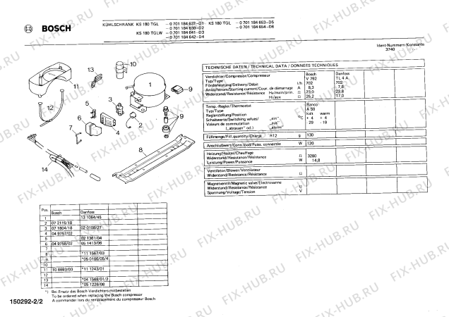 Взрыв-схема холодильника Bosch 0701184637 KS180TGL - Схема узла 02