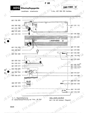 Взрыв-схема комплектующей Aeg LTHELECTRONIC - Схема узла Section2