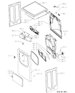 Схема №1 AWZ 3411 с изображением Декоративная панель для электросушки Whirlpool 481245215065