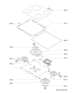 Схема №1 AKM 950/IX/G/01 с изображением Плита Whirlpool 481225998332