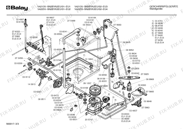 Схема №2 BAV21510/1 BAV2151 с изображением Переключатель для посудомойки Bosch 00037068