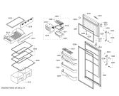 Схема №3 KDN40X60 с изображением Дверь для холодильной камеры Bosch 00244982