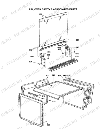 Схема №8 10532GMK3 (F047764) с изображением Другое для плиты (духовки) Indesit C00241387