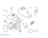 Схема №2 VS04G2502 SIEMENS rapid parquet 2500W с изображением Колесо для мини-пылесоса Siemens 00649846