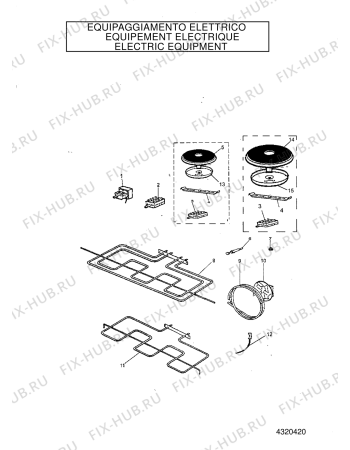 Схема №3 C011SG1XEX (F028608) с изображением Труба для духового шкафа Indesit C00282850