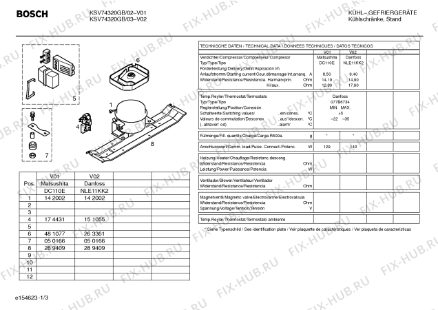 Схема №3 KGV70320 с изображением Ручка двери для холодильника Bosch 00481996