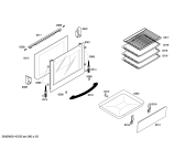 Схема №3 FRM5500 с изображением Фронтальное стекло для плиты (духовки) Bosch 00245019