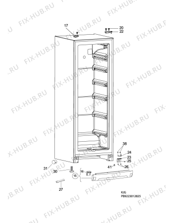 Взрыв-схема холодильника Elektro Helios FG3471W - Схема узла C10 Cabinet