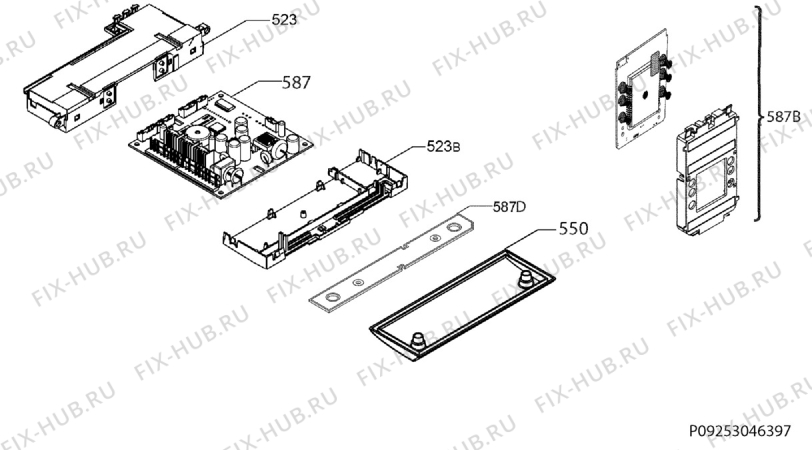 Взрыв-схема холодильника Electrolux ENB38943X - Схема узла Diffusor