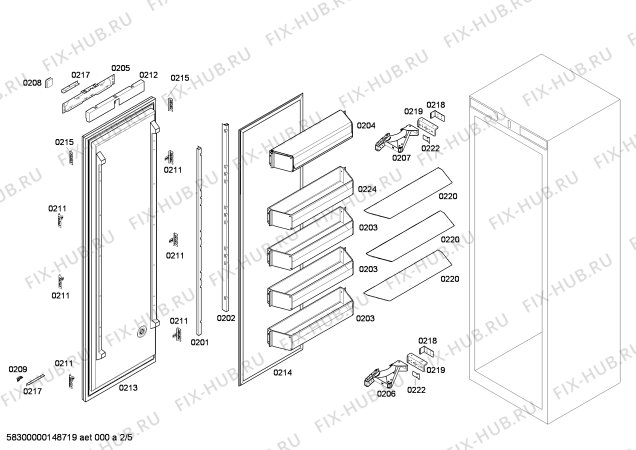 Схема №2 RF471200 с изображением Вставная полка для холодильника Bosch 00685013