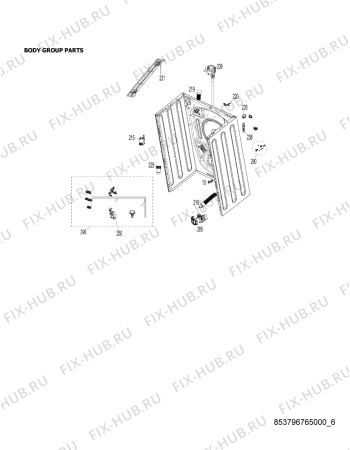 Схема №4 AWG/L 5081 с изображением Декоративная панель для стиральной машины Whirlpool 482000016148