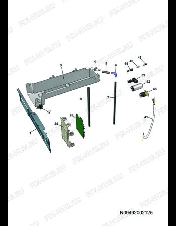 Взрыв-схема стиральной машины Aeg Electrolux LTHLK50 - Схема узла Electrical equipment 268