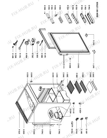 Схема №1 KVA-A SYMPHONY 60 с изображением Обшивка для холодильника Whirlpool 481946089696