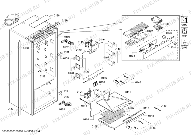 Схема №2 K8315X0RU с изображением Стеклопанель для холодильника Bosch 00677109