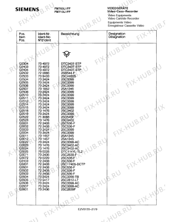 Схема №11 FM3919 с изображением Транзистор Siemens 00726821