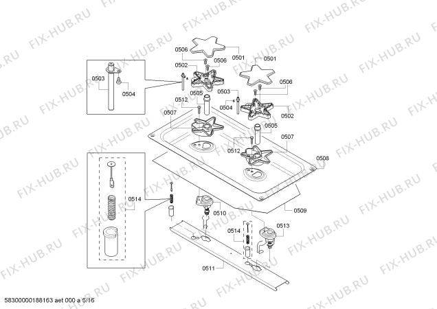 Схема №6 PRD486NLGU Thermador с изображением Крепежный набор для духового шкафа Bosch 00706471