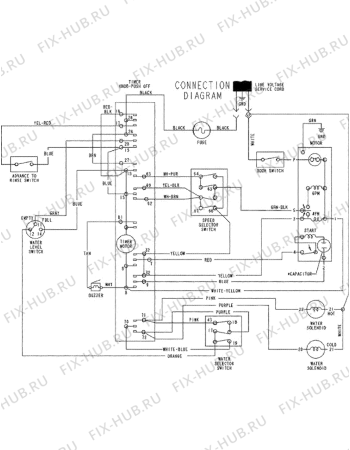 Схема №2 AAV8000AGW (F092060) с изображением Электродвигатель для посудомойки Indesit C00313596