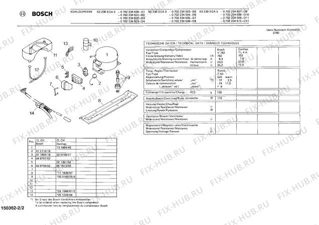 Взрыв-схема холодильника Bosch 0702234502 KS230EGA5 - Схема узла 02