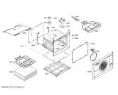 Схема №5 HL658540F с изображением Стеклокерамика для духового шкафа Siemens 00683417