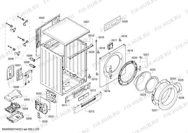 Схема №4 WD14H560FF Siemens varioPerfect iQ700 с изображением Модуль управления, запрограммированный для стиралки Siemens 00740172