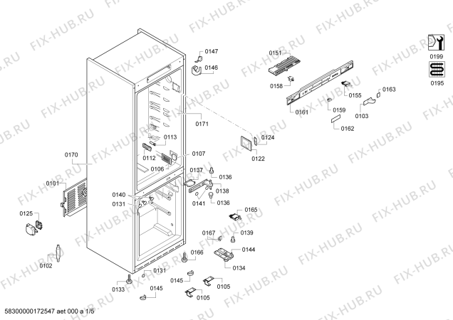 Схема №3 KGN57SB34N с изображением Дисплейный модуль для холодильника Bosch 00754348
