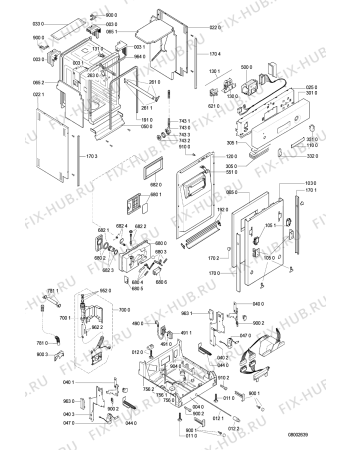 Схема №1 GCI 5730 W-BR с изображением Реле уровня воды для посудомойки Whirlpool 481236058236