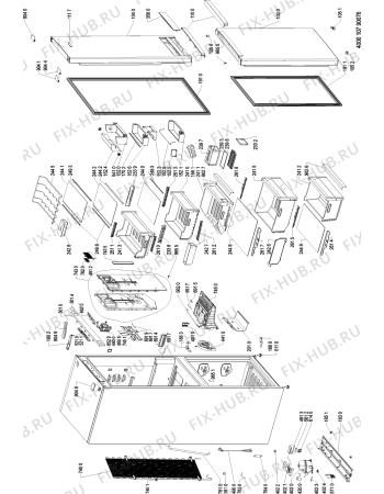 Схема №1 BSNF 8772 OX с изображением Запчасть для холодильной камеры Whirlpool 481010742632