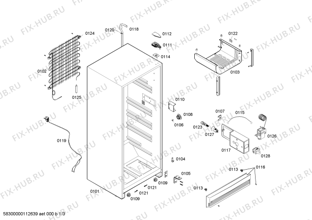 Схема №1 RA22B7T19B с изображением Решетка для холодильника Bosch 00240993