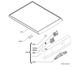 Схема №1 F88722M0P с изображением Запчасть для посудомоечной машины Aeg 8088495042