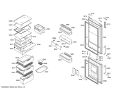 Схема №2 KG36NP90 с изображением Дверь морозильной камеры для холодильника Siemens 00478046