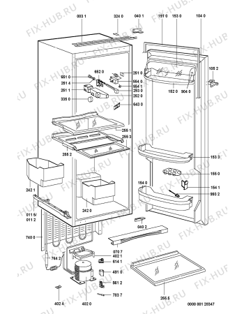 Схема №1 ARG9793 (F092121) с изображением Криостат для холодильной камеры Indesit C00317389