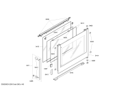 Схема №6 HBN36R850 с изображением Фронтальное стекло для плиты (духовки) Bosch 00476713