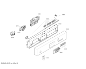 Схема №3 SGU45M95SK с изображением Передняя панель для посудомойки Bosch 00662392