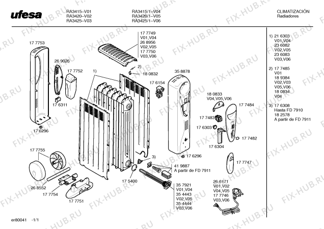 Схема №1 RA3415/1 BRAVO с изображением Кабельный зажим для электрообогревателя Bosch 00177747