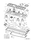 Схема №1 KHPF 7520/I с изображением Пламярассекатель для плиты (духовки) Whirlpool 482000004251