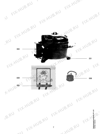 Взрыв-схема холодильника Aeg BLOMBERG FE51300 - Схема узла Motor