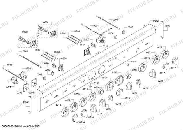 Схема №5 PRL486GDH с изображением Кабель для плиты (духовки) Bosch 00797510